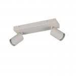 Soka - Warm Grey Ribbed 2 Spotlights Soka - Warm Grey Ribbed 2 Spotlights