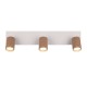 Trio-867700365 - Soka - Coffee & Warm Grey Ribbed 3 Spotlights