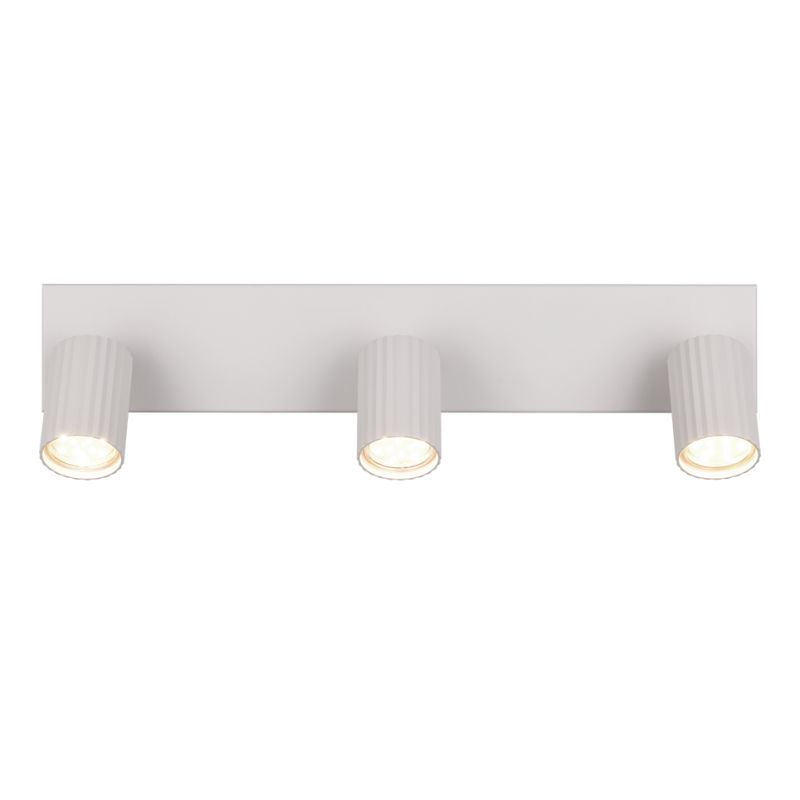 Trio-867700376 - Soka - Warm Grey Ribbed 3 Spotlights