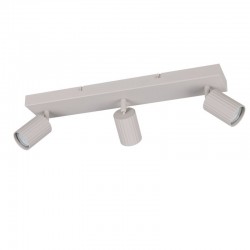 Soka - Warm Grey Ribbed 3 Spotlights Soka - Warm Grey Ribbed 3 Spotlights