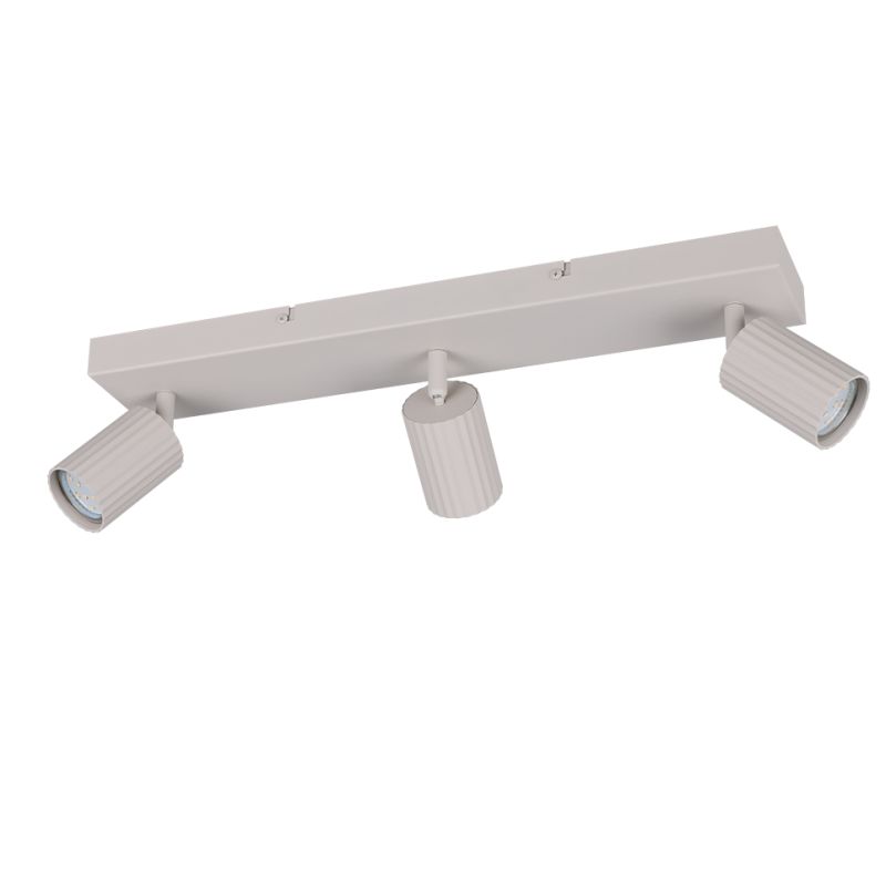 Trio-867700376 - Soka - Warm Grey Ribbed 3 Spotlights