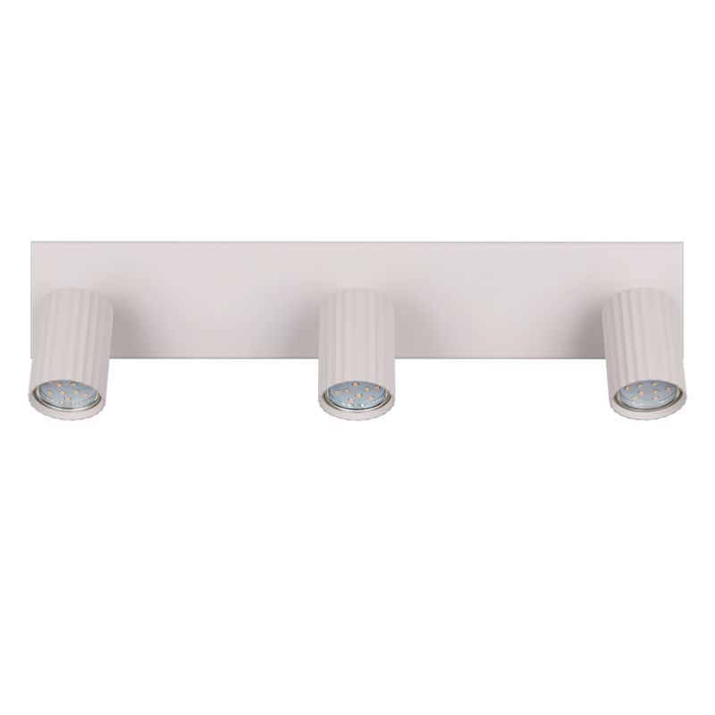 Trio-867700376 - Soka - Warm Grey Ribbed 3 Spotlights
