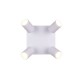 Trio-867730431 - Soka - Matt White Ribbed 4 Spotlights