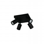 Soka - Matt Black Ribbed 4 Spotlights Soka - Matt Black Ribbed 4 Spotlights