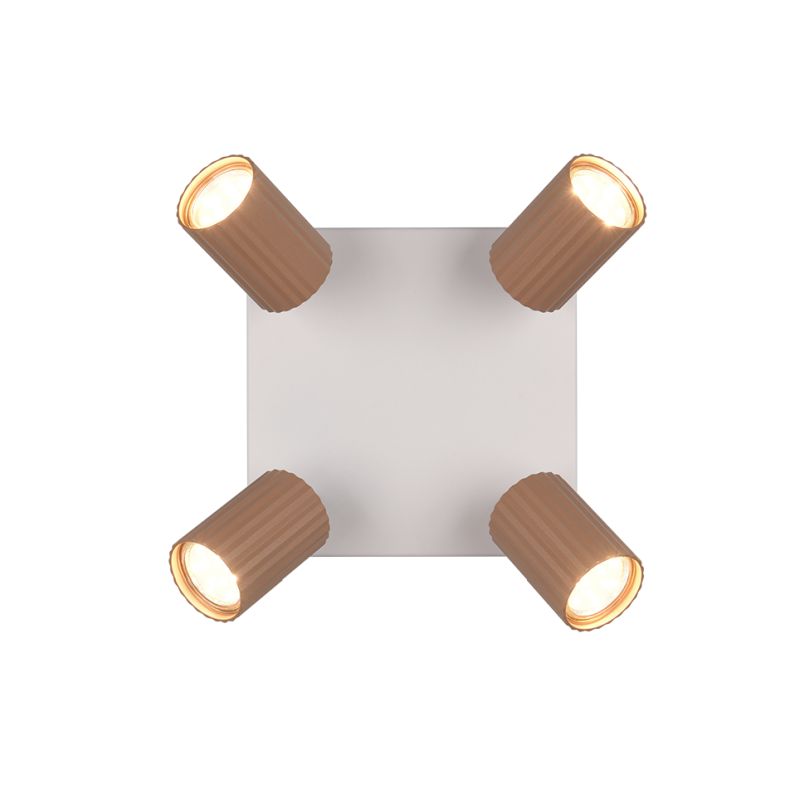 Trio-867730465 - Soka - Coffee & Warm Grey Ribbed 4 Spotlights