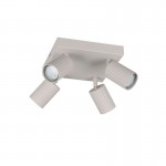 Soka - Warm Grey Ribbed 4 Spotlights Soka - Warm Grey Ribbed 4 Spotlights