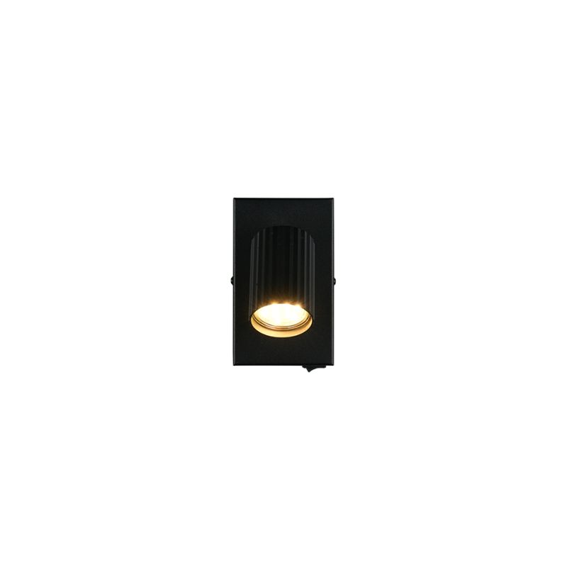 Spot & Downlights - Soka - Matt Black Ribbed Spotlight Trio-867770132 - Soka - Matt Black Ribbed Spotlight