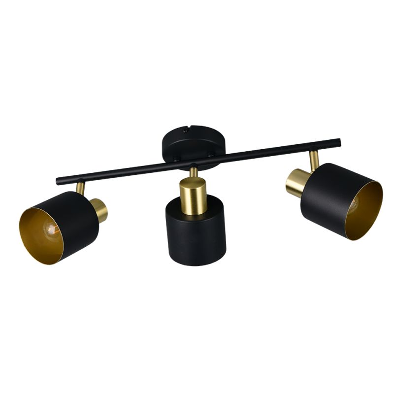 - Eva - Black & Gold 3 Spotlights Trio-868800380 - Eva - Black & Gold 3 Spotlights