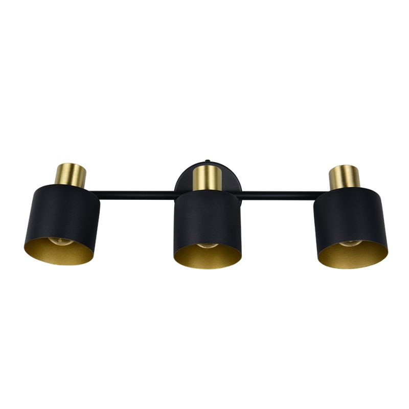 - Eva - Black & Gold 3 Spotlights Trio-868800380 - Eva - Black & Gold 3 Spotlights