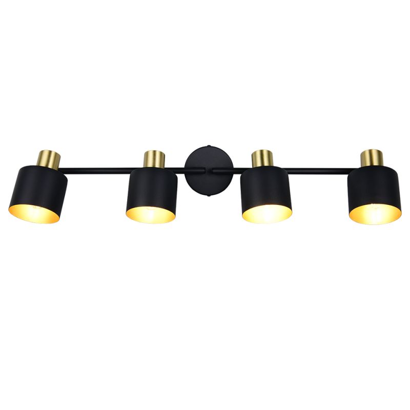 - Eva - Black & Gold 4 Spotlights Trio-868800480 - Eva - Black & Gold 4 Spotlights