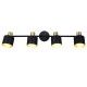 - Eva - Black & Gold 4 Spotlights Trio-868800480 - Eva - Black & Gold 4 Spotlights