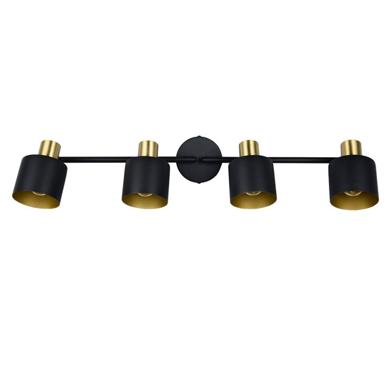- Eva - Black & Gold 4 Spotlights Trio-868800480 - Eva - Black & Gold 4 Spotlights