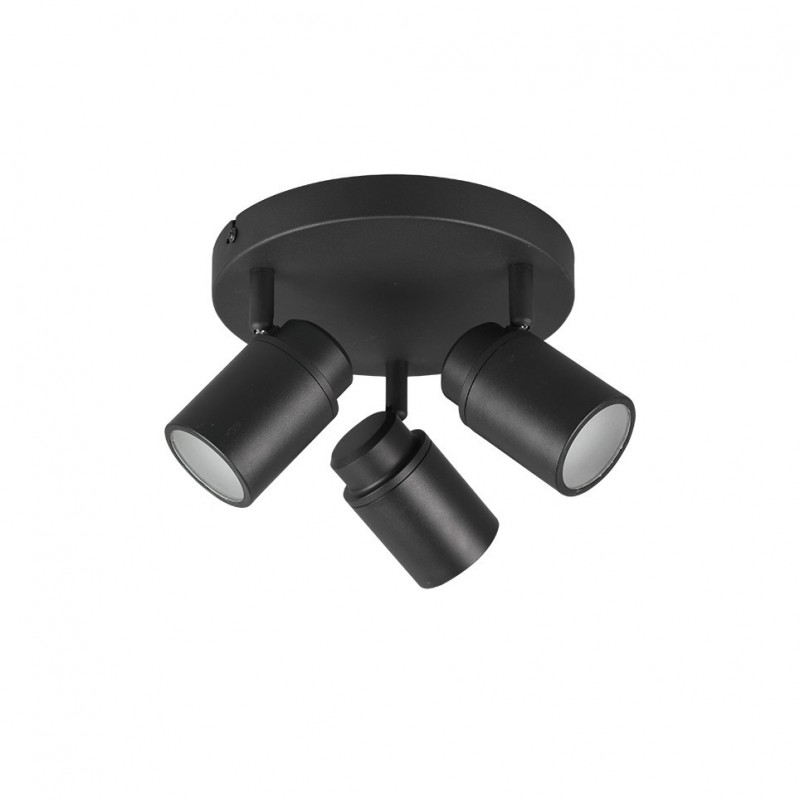 Trio-880430332 - Angelo - Bathroom Black 3 Spotlights