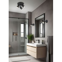 Angelo - Bathroom Black 3 Spotlights Angelo - Bathroom Black 3 Spotlights