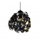 - Leavy - Matt Black Pendant with Black & Gold Leaves Trio-R10461932 - Leavy - Matt Black Pendant with Black & Gold Leaves