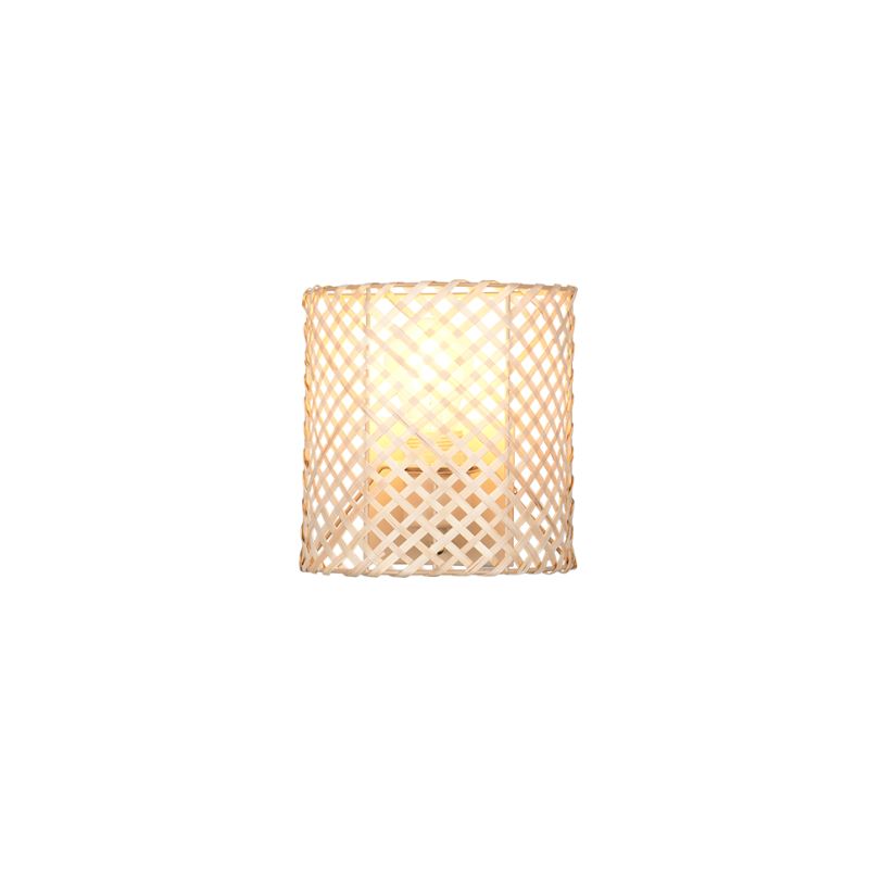 - Bina - Fawn Wall Lamp with Natural Bamboo Trio-R20101026 - Bina - Fawn Wall Lamp with Natural Bamboo