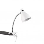 Harvey - Matt White & Chrome Clamping Table Lamp Harvey - Matt White & Chrome Clamping Table Lamp