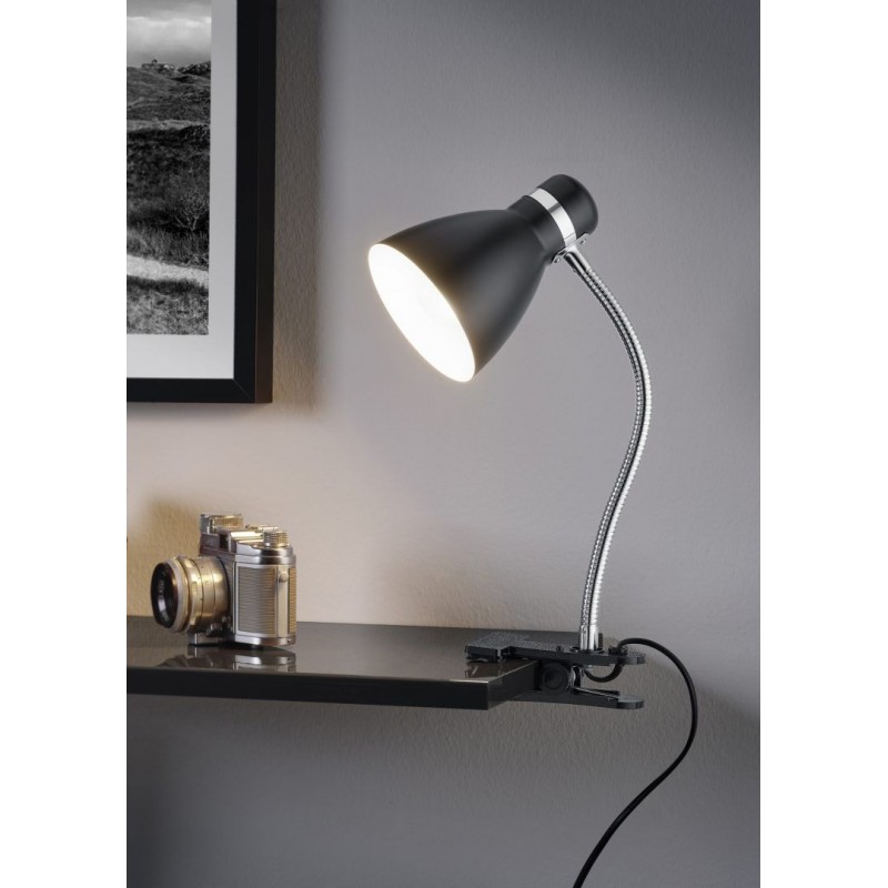 - Harvey - Matt Black & Chrome Clamping Table Lamp Trio-R20731232 - Harvey - Matt Black & Chrome Clamping Table Lamp