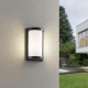 - Puelo - Matt Black Wall Lamp with White Diffuser Trio-R21186132 - Puelo - Matt Black Wall Lamp with White Diffuser