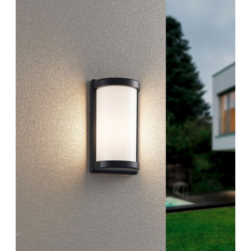 - Puelo - Matt Black Wall Lamp with White Diffuser Trio-R21186132 - Puelo - Matt Black Wall Lamp with White Diffuser