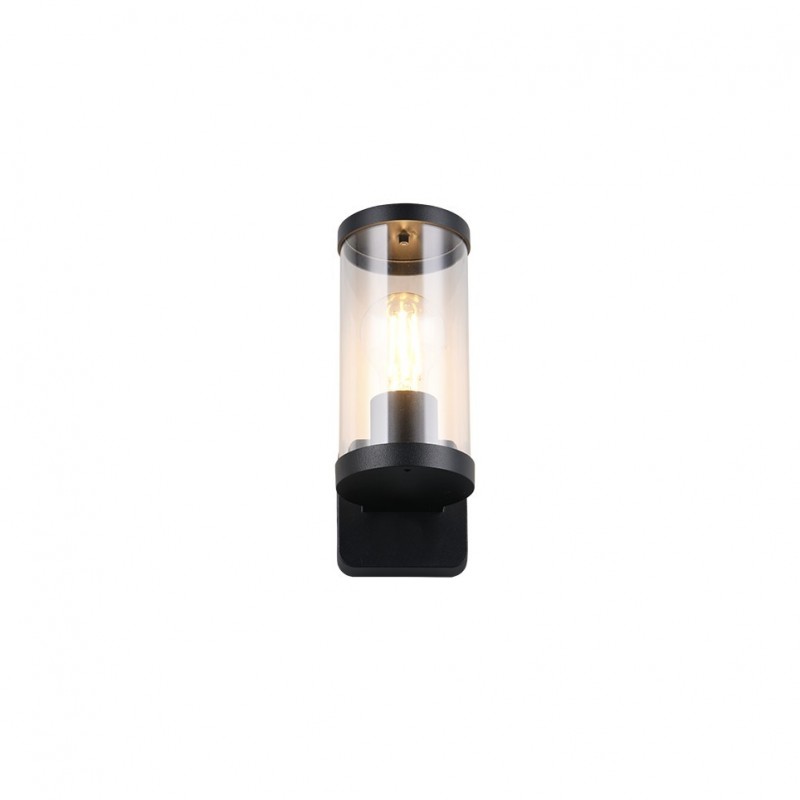 - Bonito - Matt Black Wall Lamp with Clear Diffuser Trio-R21596132 - Bonito - Matt Black Wall Lamp with Clear Diffuser