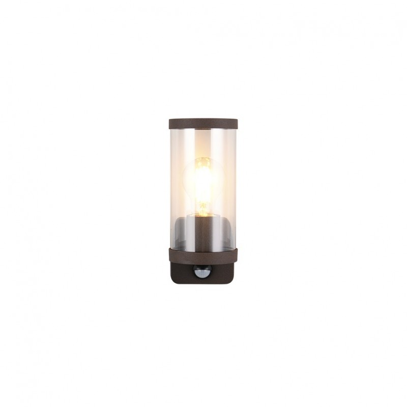 - Bonito - Rusty PIR Wall Lamp with Clear Diffuser Trio-R21599124 - Bonito - Rusty PIR Wall Lamp with Clear Diffuser