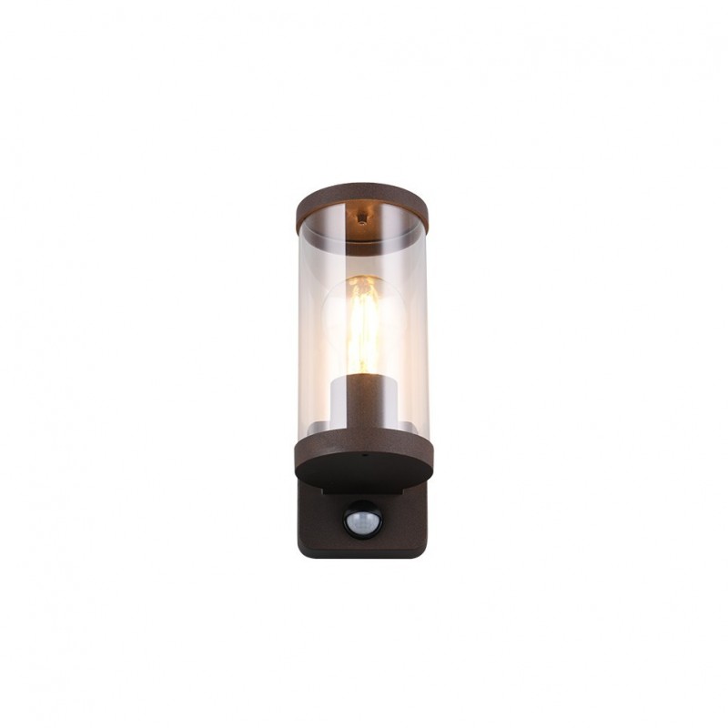 - Bonito - Rusty PIR Wall Lamp with Clear Diffuser Trio-R21599124 - Bonito - Rusty PIR Wall Lamp with Clear Diffuser