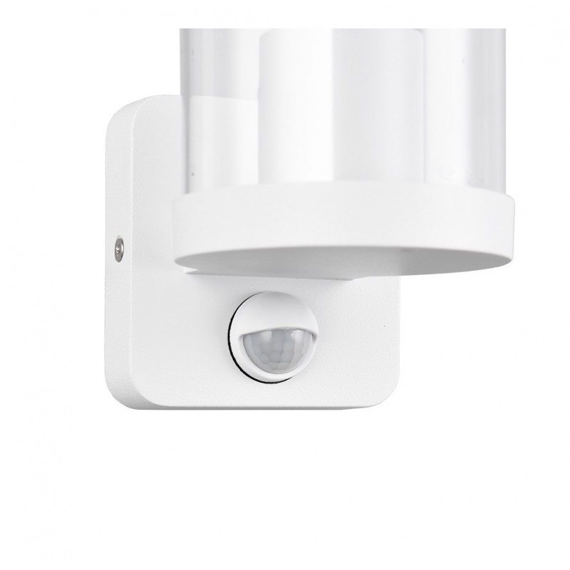 - Bonito - Matt White PIR Wall Lamp with Clear Diffuser Trio-R21599131 - Bonito - Matt White PIR Wall Lamp with Clear Diffuser