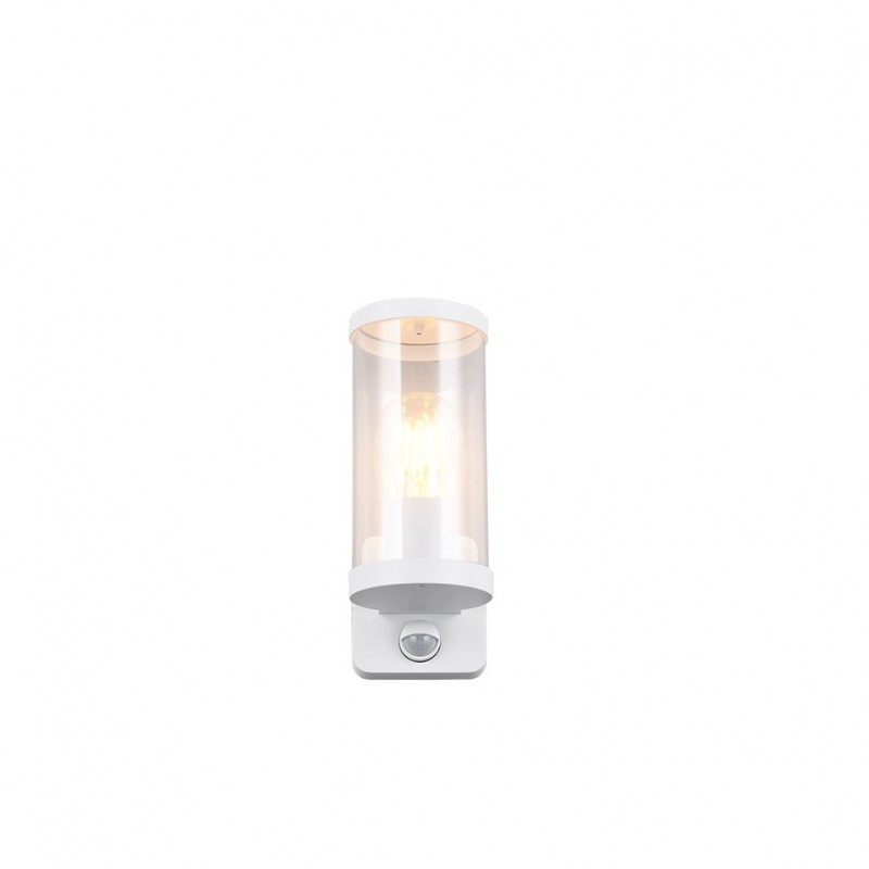 - Bonito - Matt White PIR Wall Lamp with Clear Diffuser Trio-R21599131 - Bonito - Matt White PIR Wall Lamp with Clear Diffuser