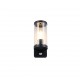 - Bonito - Matt Black PIR Wall Lamp with Clear Diffuser Trio-R21599132 - Bonito - Matt Black PIR Wall Lamp with Clear Diffuser