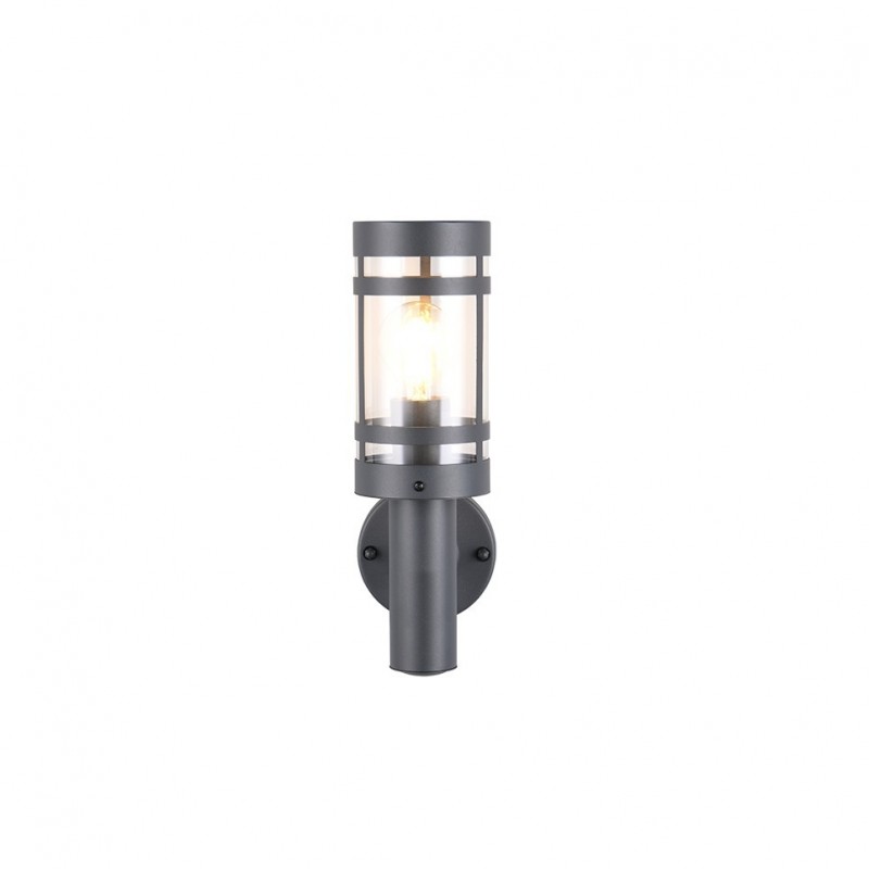 - Paloma - Anthracite Wall Lamp with Clear Diffuser Trio-R21716142 - Paloma - Anthracite Wall Lamp with Clear Diffuser