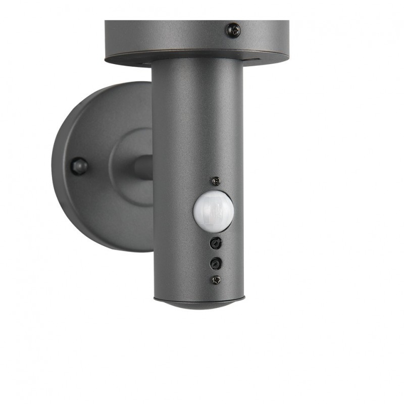 - Paloma - Anthracite PIR Wall Lamp with Clear Diffuser Trio-R21719142 - Paloma - Anthracite PIR Wall Lamp with Clear Diffuser