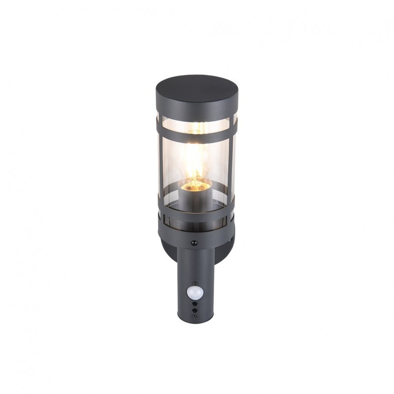 - Paloma - Anthracite PIR Wall Lamp with Clear Diffuser Trio-R21719142 - Paloma - Anthracite PIR Wall Lamp with Clear Diffuser