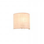 Aimee - Matt Black Wall Lamp with Natural Bast Aimee - Matt Black Wall Lamp with Natural Bast