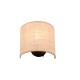 - Aimee - Matt Black Wall Lamp with Natural Bast Trio-R21851736 - Aimee - Matt Black Wall Lamp with Natural Bast
