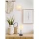 - Aimee - Matt Black Wall Lamp with Natural Bast Trio-R21851736 - Aimee - Matt Black Wall Lamp with Natural Bast