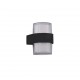 - Molina - Anthracite LED Wall Lamp with White & Clear Diffuser Trio-R22052142 - Molina - Anthracite LED Wall Lamp with White & Clear Diffuser