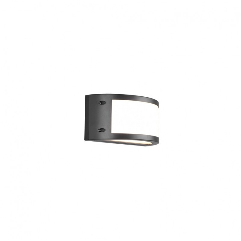 - Kendal - Anthracite LED Wall Lamp with White Diffuser IP54 Trio-R22151142 - Kendal - Anthracite LED Wall Lamp with White Diffuser IP54