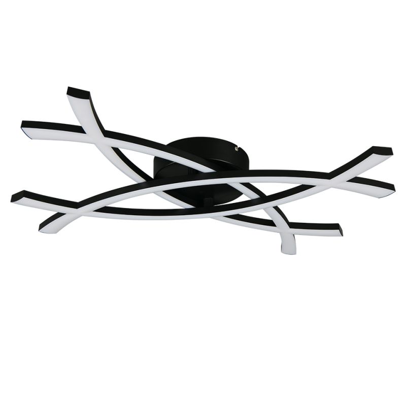 - Pollock - Matt Black LED Ceiling Lamp Trio-R23691132 - Pollock - Matt Black LED Ceiling Lamp