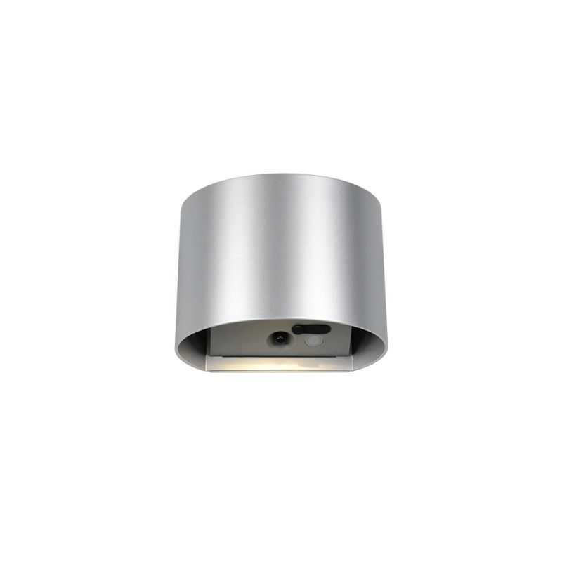 - Genie - Rechargeable Silver PIR Wall Lamp IP44 Trio-R24161687 - Genie - Rechargeable Silver PIR Wall Lamp IP44