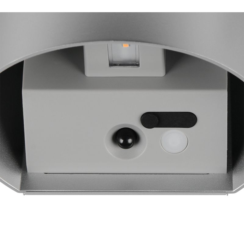 - Genie - Rechargeable Silver PIR Wall Lamp IP44 Trio-R24161687 - Genie - Rechargeable Silver PIR Wall Lamp IP44