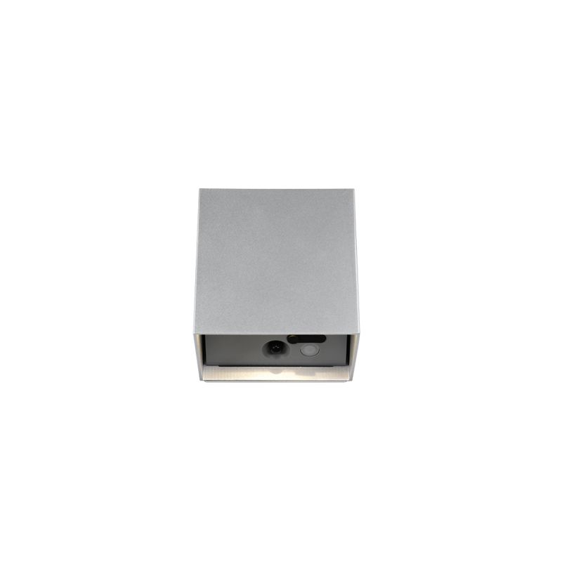 - Genie - Rechargeable Silver PIR Wall Lamp IP44 Trio-R24169687 - Genie - Rechargeable Silver PIR Wall Lamp IP44