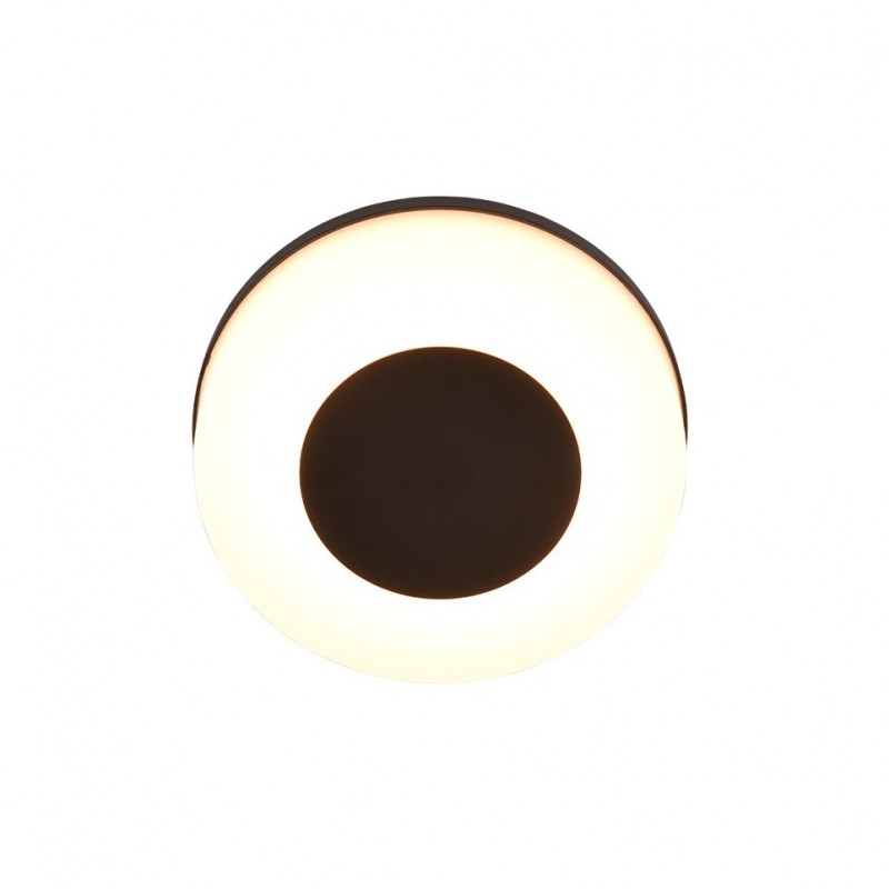 Trio-R24246132 - Morena - Matt Black CCT Wall Lamp with White Diffuser