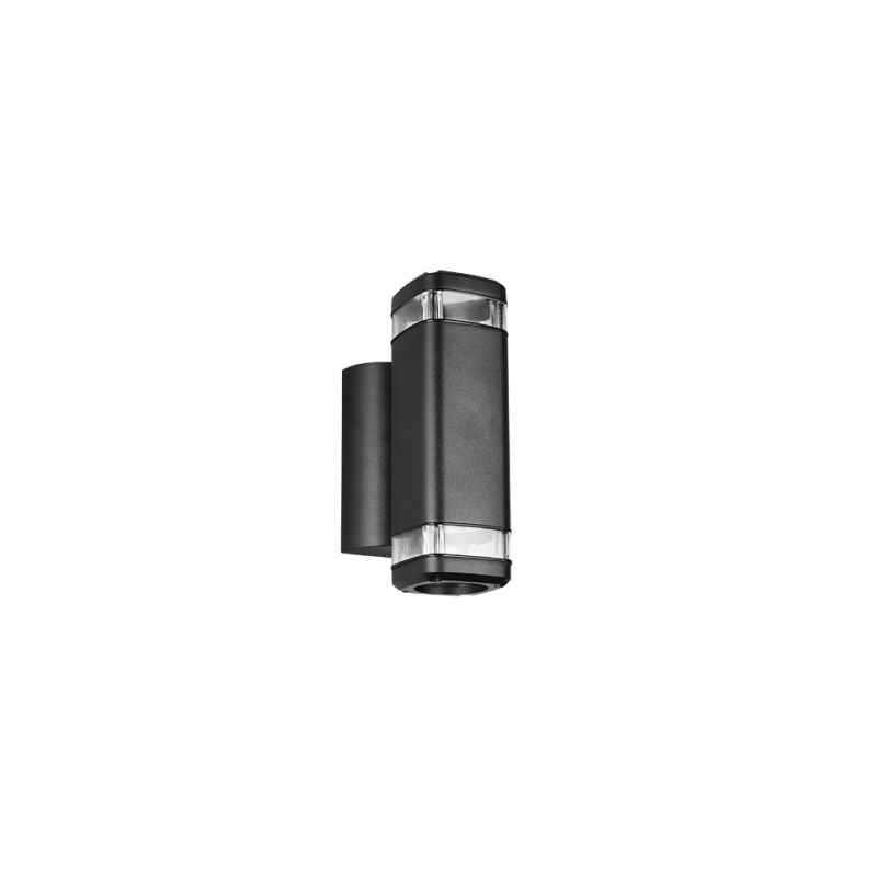 Trio-R26446232 - Barcelos - Matt Black Up & Down Wall Lamp IP44