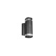 Trio-R26446232 - Barcelos - Matt Black Up & Down Wall Lamp IP44