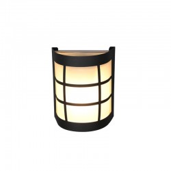 Sintra - Matt Black Wall Lamp with White Glass Sintra - Matt Black Wall Lamp with White Glass