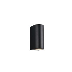 Soria - Matt Black Up & Down Wall Lamp IP44