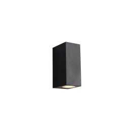 Soria - Matt Black Up & Down Wall Lamp IP44