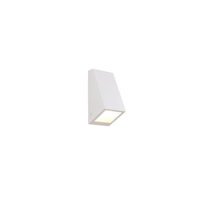 Trio-R26971631 - Braga - Matt White Wall Lamp with White Glass IP44