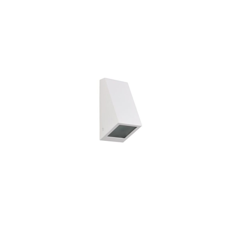 Trio-R26971631 - Braga - Matt White Wall Lamp with White Glass IP44